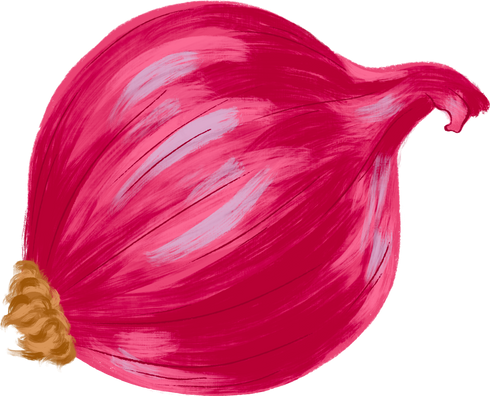 Painterly Red Onion