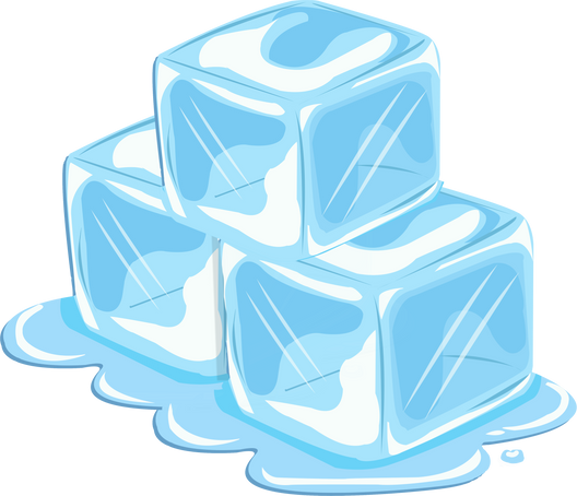 Melting Stack of Ice Cubes